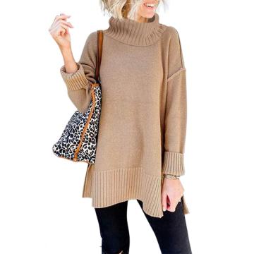 Women Long Sleeve Turtleneck Cozy Sweater