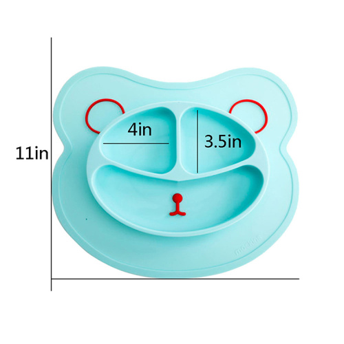 animal shape design baby food eating dinner mat