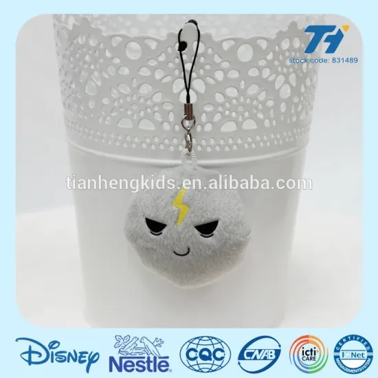 Promotional stuffed plush key chain toy and mobile phone screen cleaner