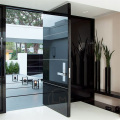 Black Mirror Design Stainless Steel Pivot Door Entry