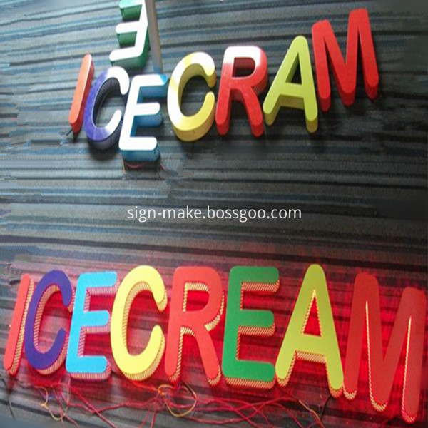 RGB side and back lit letter 