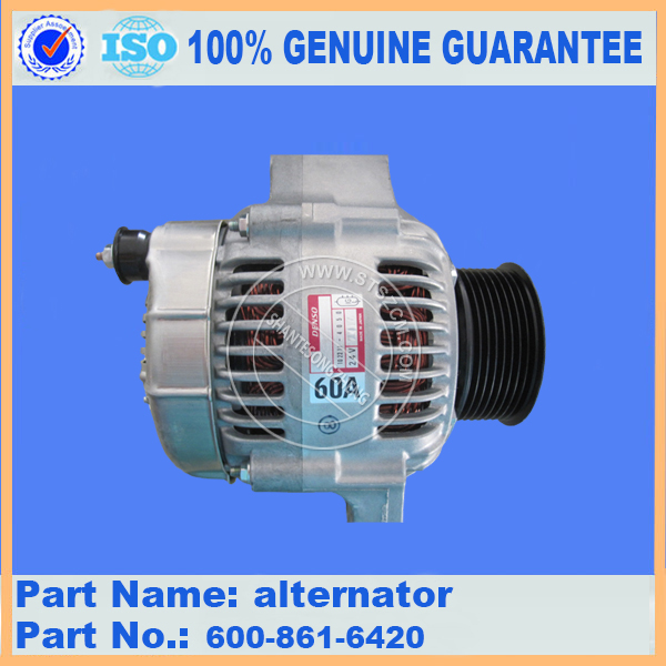 Komatsu spare parts PC200-7 alternator 600-861-3410