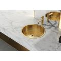 Round Golden Thick Handmade Bathroom Laundry Sink