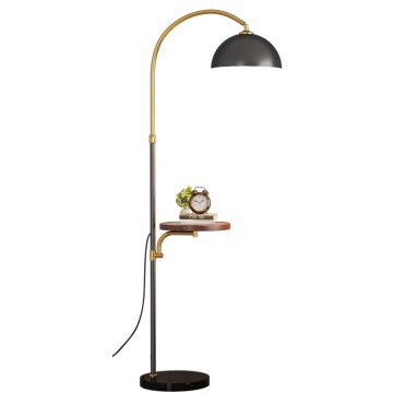 Modern Hotel Bedroom Floor Lamp with Adjustable Height and Marble Base