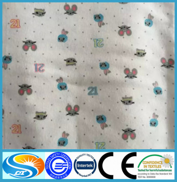 100 cotton printed baby flannelette fabric