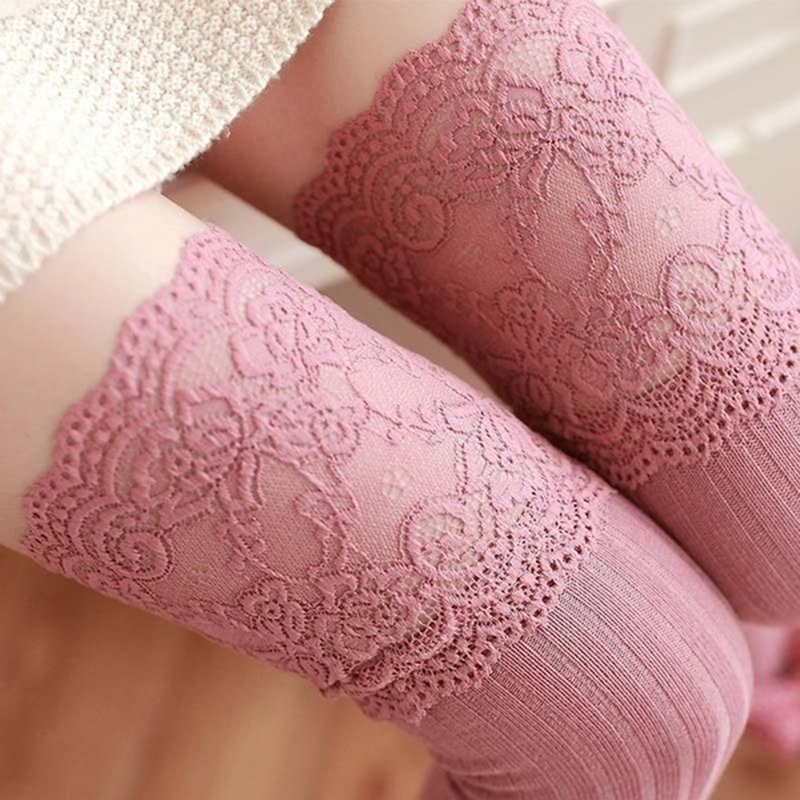 2020 Brand New Women Winter Cable Knit Over Knee Long Boot Thigh-High Warm Stockings Lace Leggings