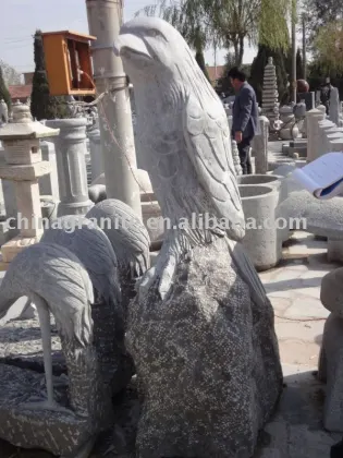 limestone eagle statue