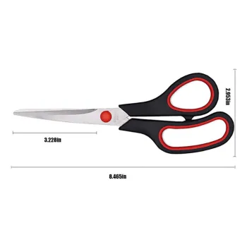 Wholesale Supplier of Premium Quality Stainless Steel Sewing Scissors in Black and Red with PP TPR Handles