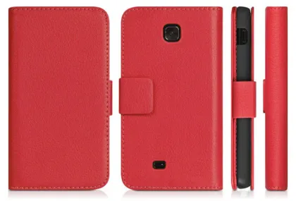 Book Type Soft Lg Cell Phone Covers Shockproof For Lg Optimus F5