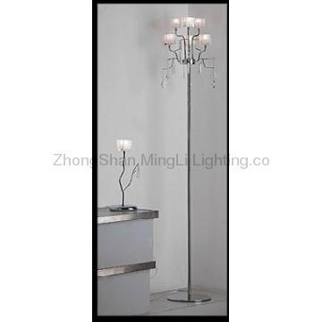 Low Voltage Glass Modern Polished Chrome Inmetro Practical Floor Lamp