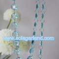 Lustre à guirlande de perles suspendues en cristal acrylique transparent