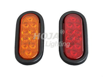 6 inch Oval LED Tail Light, Stop/Turn/Tail 12v led truck tail light