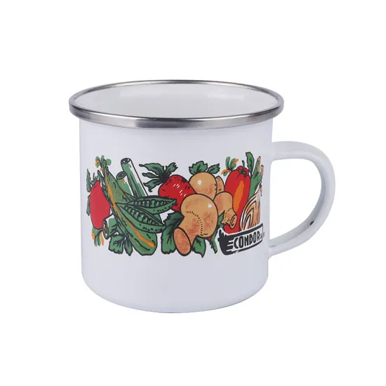 Customize Logo Enamel Coffee Mug Enamel Mug Cup Enamel Mugs