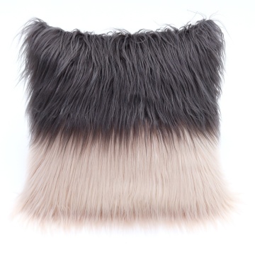 Plush Faux Fur Cushion Deluxe Home Decorative Super Soft Plush Mongolian Faux Fur Throw Pillow Cushion