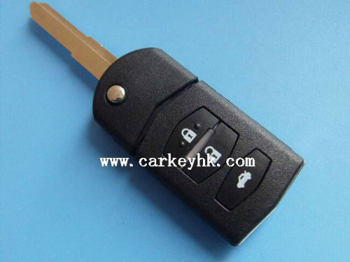 Original Mazda 3 buttons flip remote auto key case blank cover