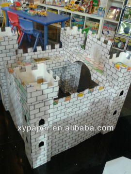 Diy new design Paper cardboard playhouse