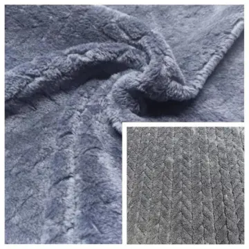 100%Polyester Double Side Flannel with Jacquard Fabric