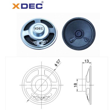 yüksek ses 57mm 8ohm 0.5w tam kağıt hoparlör