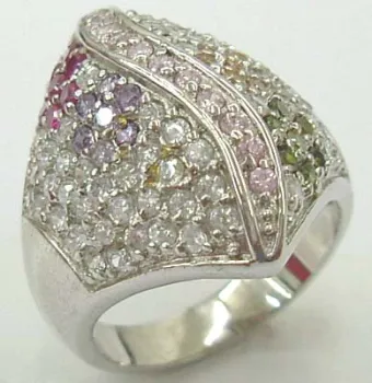 brass cz ring