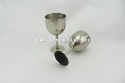 Stainless steel metal goblet