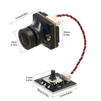 LST-S6 1200 TVL / LST-S8 1500 TVL Mini FPV Camera with 2.1mm Lens and OSD