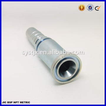High pressure SAE steel hydraulic hose flange connector