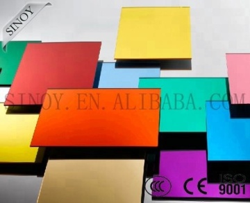 Waterproof Colorful 2mm - 6mm Lacquered Glass for Decoration