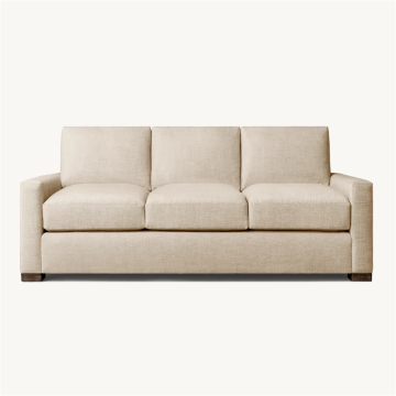 Selling High Quality Soft Down Sofa Custom Luxury Home Living Room Modern Fabric Three-seat Sofa" could be shortened to "Custom Luxury Modern Fabric Three-seat Sofa." However, for a search engine title, we might want something more concise and keyword-ric