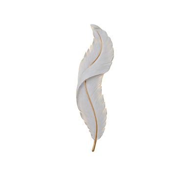 Nordic Style LED Feather Wall Light