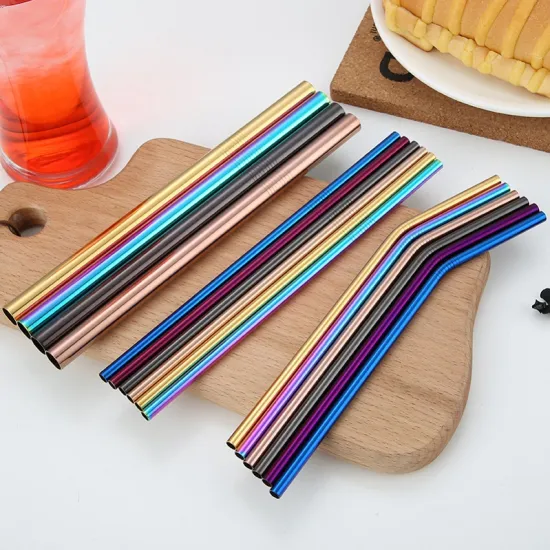 Reusable Colorful Straw Metal Stainless-steel