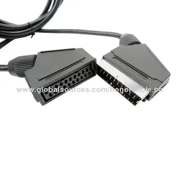 21-pin SCART to SCART Cable, Male to Female