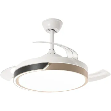 Modern LED Chandelier Ceiling Fan with Built-in Light and Remote Control