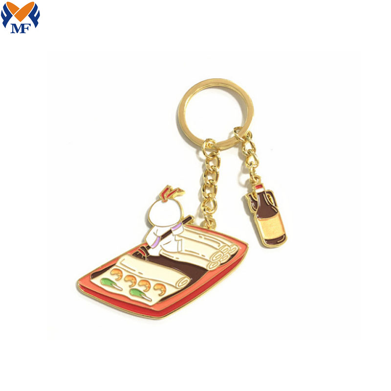 Metal Gold Key Chain