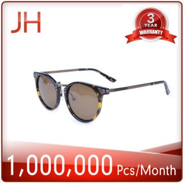 OEM Sunglasses Wooden Aceatate Sunglasses with Metal Bridge