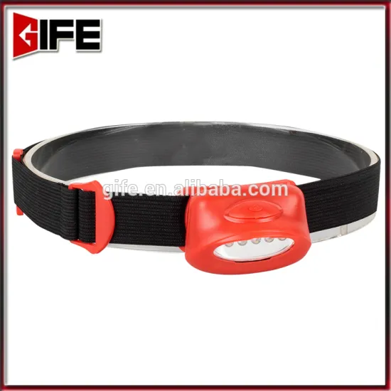 GF-8014 Promotion Plastic 5LED Mini Safety Headlamp 3AAA Battery ABS Cheap LED Headlamp
