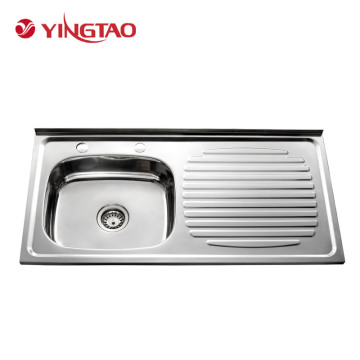 Large Capacity 1000x500mm Farmhouse Single Bowl 304 Stainless Steel Kitchen Sink