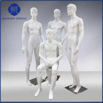 Clothes store show Room cheap enterprising fiberglass material muscle man size male mannequin with various pose