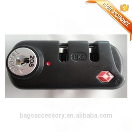 Best Design Fashion Implanted Zipper Travel Luggage TSA Cable Lock