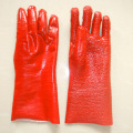 Red terry gloves Cotton lining 35cm