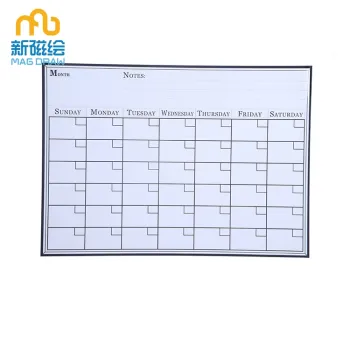Magnetic Weekly Daily Planner Whiteboard for Family
