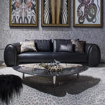 Minimalist Living Room Sofa High-End Leather Design