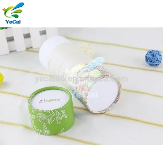 Recyclable push up function cardboard square paper tube, candle paper tube packaging box