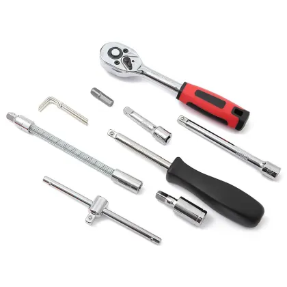 Professional Mechanic's Tool Set: Including Ratchet Wrenches, Socket Wrenches, Spanners, and More