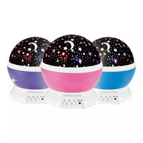 GOLDMORE LED Ball Romantic Rotating Star Projection Light for Atmosphere and Children's Night Light
