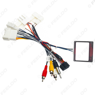 16pin Power Cord Wiring Harness Adapter with CANBUS for Toyota Prado/Sienna/RX300 Head Unit Installation