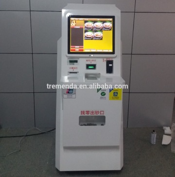 fast food ordering self service payment kiosk machine