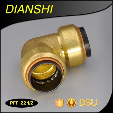 Lead free brass Push Fit Plumbing Fittings push in elbow fitting