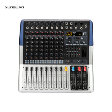 KV-I-Serie 6/8/12/16 Kanal Rohmixerkonsole mit Bluetooth/MP3- und 16 DSP-Effekten