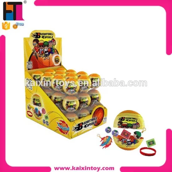 Basketball shape egg toy sweet candy toy