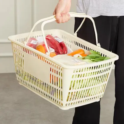 Plastic Shopping Basket Retail Store Handheld Basket